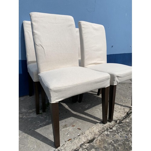 120 - 4 FABRIC DINING CHAIRS