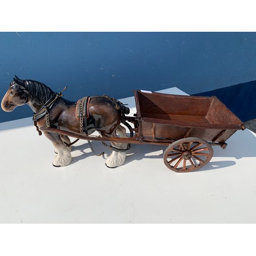 360 - LARGE HORSE & CART