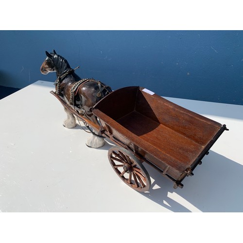 360 - LARGE HORSE & CART