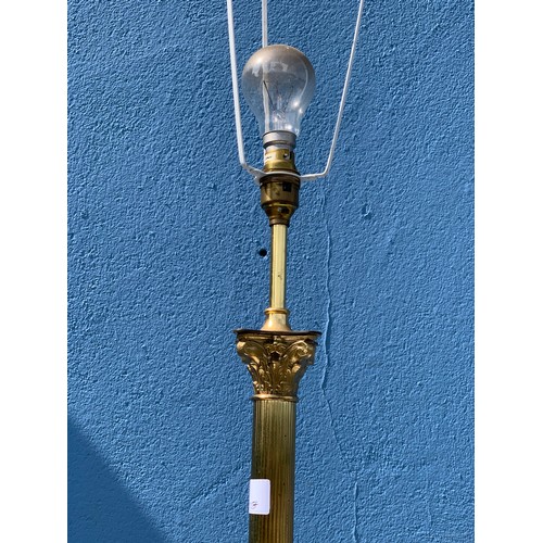 169 - BRASS STANDARD LAMP