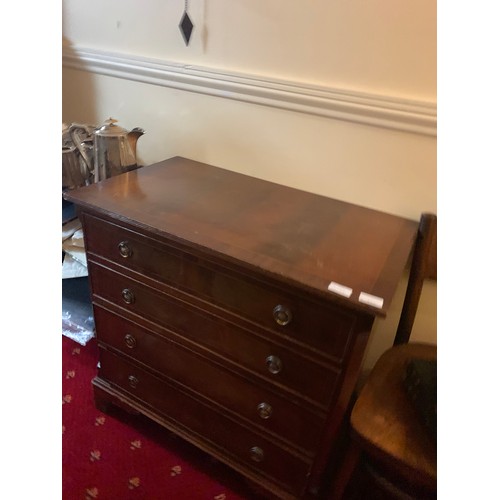 304 - GEORGIAN STYLE INLAID CHEST BY SHAWS OF LONDON