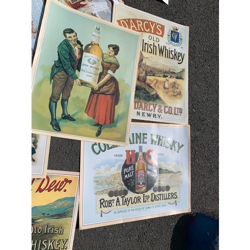 338 - QTY OF IRISH THEMED POSTERS