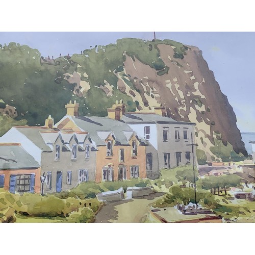 49 - A FRAMED SAM McLANON PRINT PORT BRADDEN