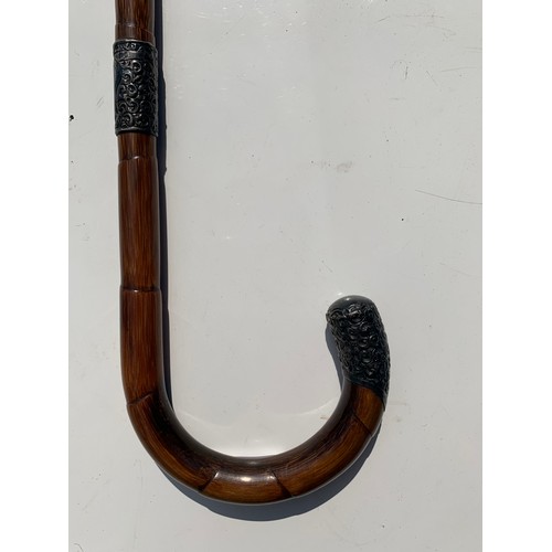 350A - SILVER TIPPED WALKING STICK