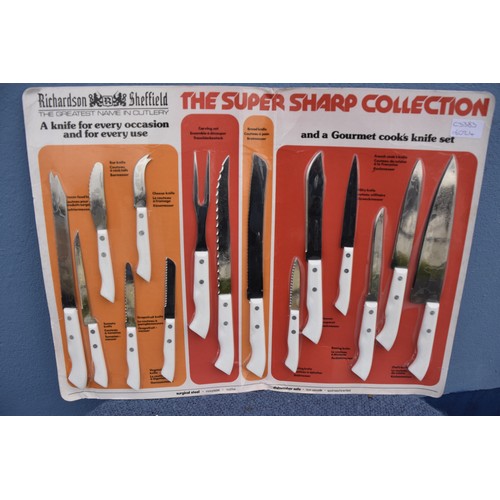 91 - A NEW RICHARDSON OF SHEFFIELD SUPER SHARP KNIFE SET