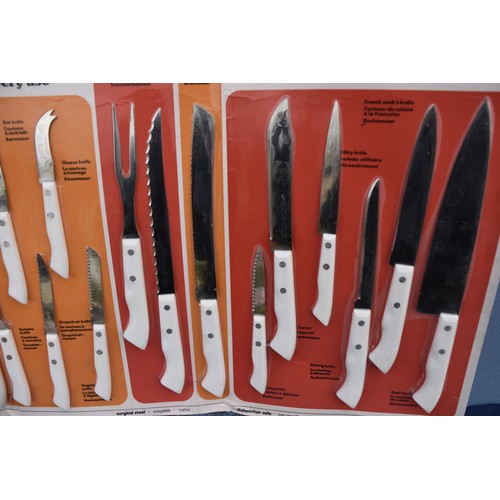 91 - A NEW RICHARDSON OF SHEFFIELD SUPER SHARP KNIFE SET