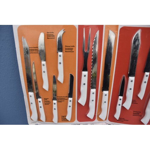 91 - A NEW RICHARDSON OF SHEFFIELD SUPER SHARP KNIFE SET