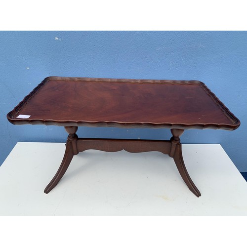 57 - MAHOGANY MODERN COFFEE TABLE