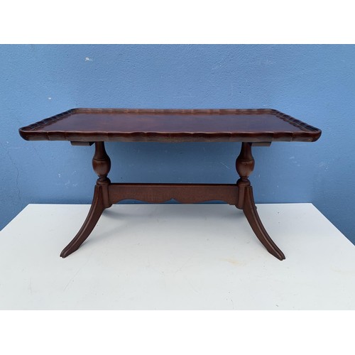 57 - MAHOGANY MODERN COFFEE TABLE