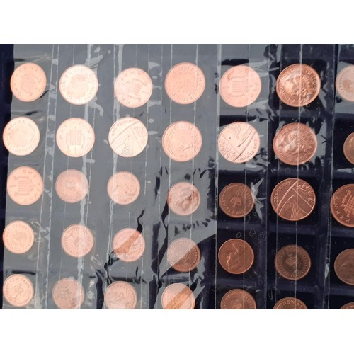 34 - TRAY OF 77 MIXED PENNIES