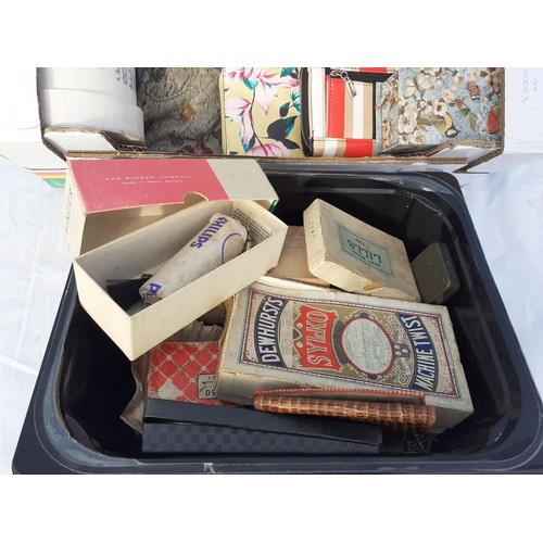 40 - 2 ASSORTED BOXES OF SEWING ITEMS