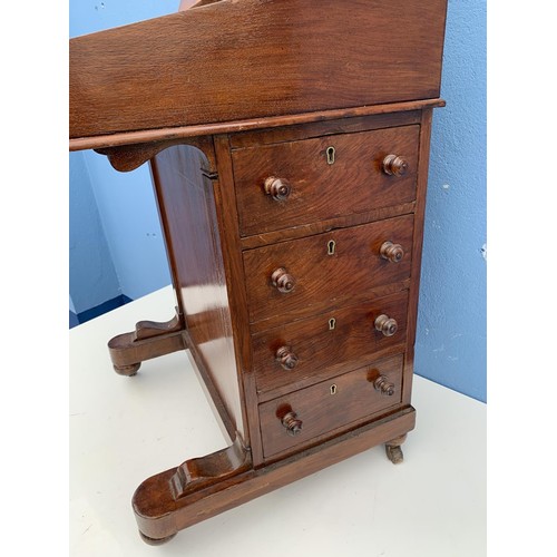 44 - BEAUTIFULLY INLAID VICTORIAN WALNUT DAVENPORT