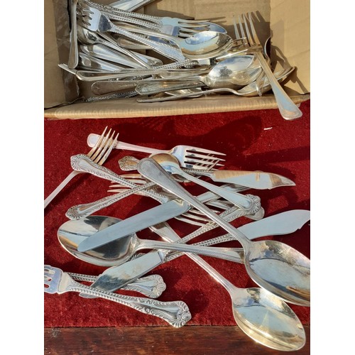 104 - A QUANTITY OF EPNS CUTLERY