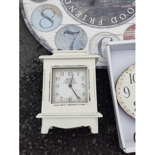 109 - 3 NEW WALL CLOCKS