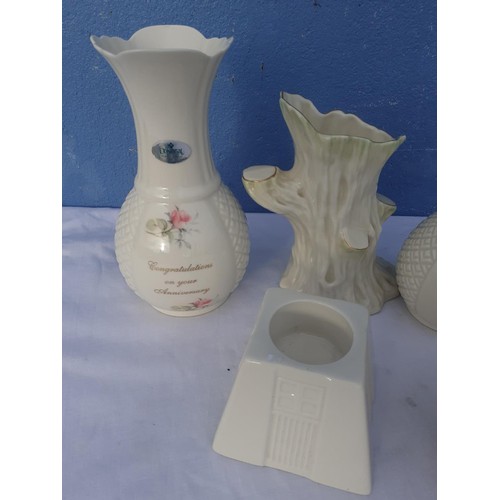 141 - A SELECTION OF BELLEEK