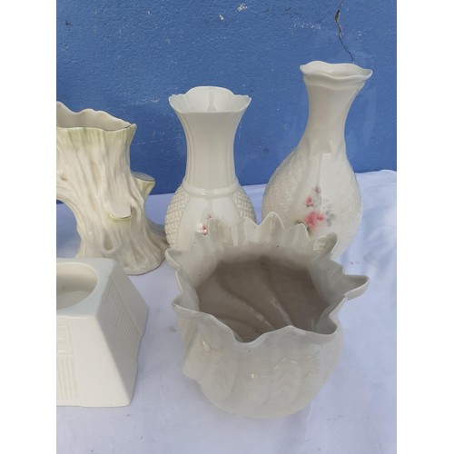 141 - A SELECTION OF BELLEEK