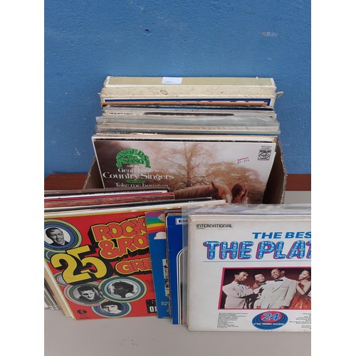 37 - A LARGE BOX OF MIXED LPs