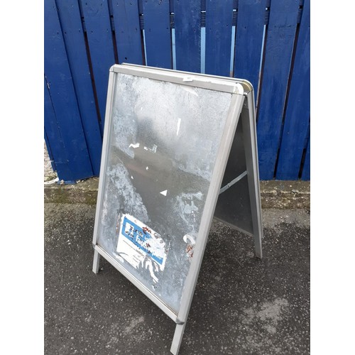 107 - DOUBLE SIDED ADVERTISING BOARD