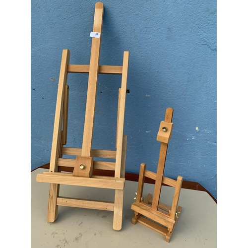 56 - 2 TABLE TOP EASEL