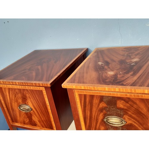 47 - PAIR OF INLAID EDWARDIAN STYLE LOCKERS