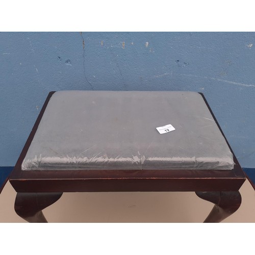 12 - QUEEN ANNE FOOTSTOOL