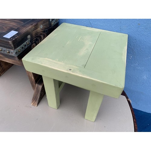 42 - 2 SOLID PINE TABLES