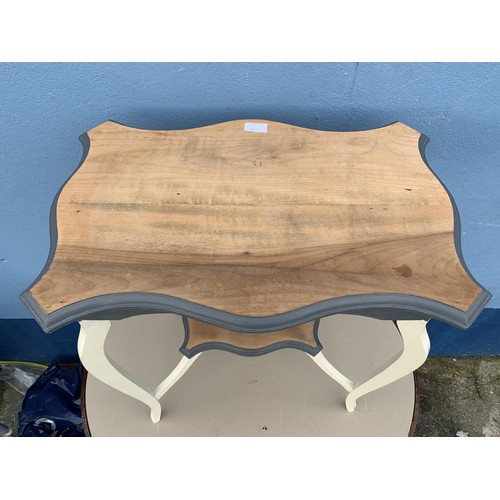 126 - AN UPCYCLED WINDOW TABLE 24X16X28