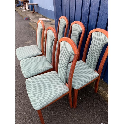 144 - 6 CHERRYWOOD DINING CHAIRS