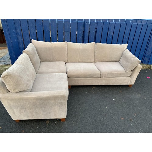 180 - GREY CLOTH CORNER SUITE FROM NEXT