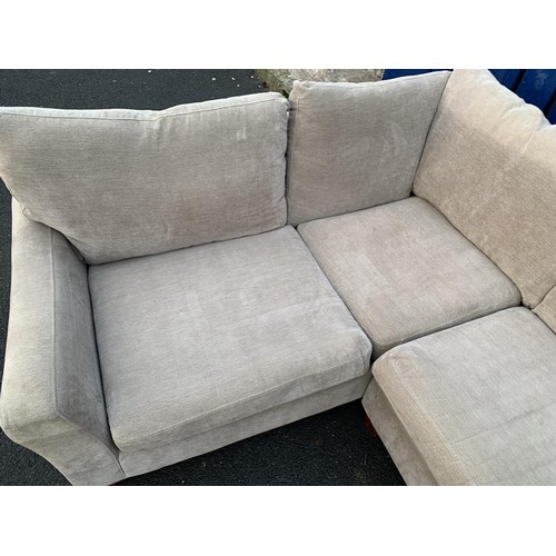 180 - GREY CLOTH CORNER SUITE FROM NEXT