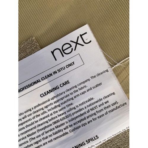 180 - GREY CLOTH CORNER SUITE FROM NEXT