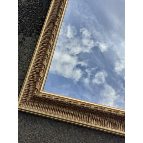 122 - GILT BEVELLED EDGED MIRROR 27X39