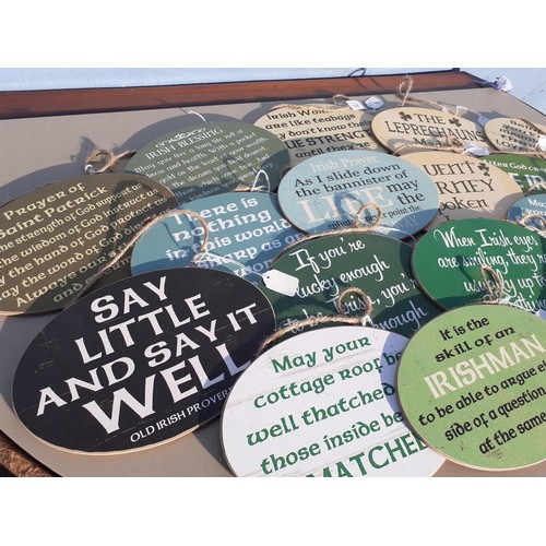 165 - A QUANTITY OF NEW WALL PLAQUES WITH SAYINGS