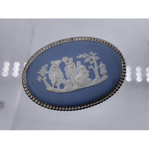 205 - SILVER MOUNTED WEDGEWOOD CAMEO