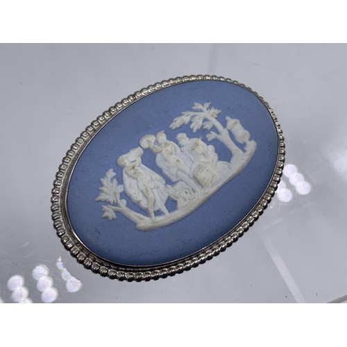 205 - SILVER MOUNTED WEDGEWOOD CAMEO