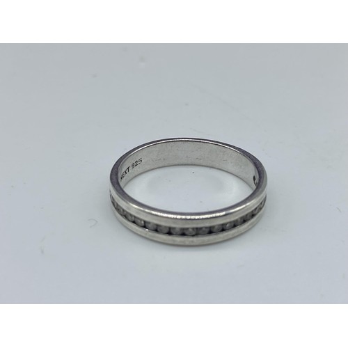 234 - A SILVER GEMSET RING