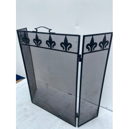 44 - A 3 FOLD  FIRESCREEN