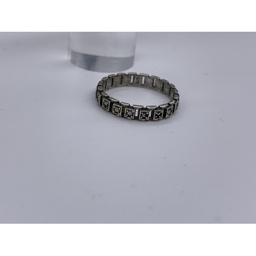 274 - 2 silver and marcasite rings O & P/Q