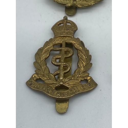 284 - 4 ARMY CAP BADGE