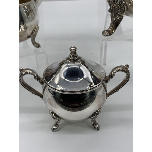 20 - ORNATE 4 PIECE SILVER PLATED SERVICE