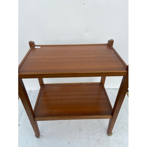 73 - RETRO TEAK TEA TROLLY BY LEGATE LL AND S SCOTLAND