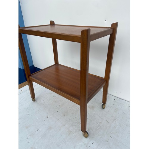 73 - RETRO TEAK TEA TROLLY BY LEGATE LL AND S SCOTLAND