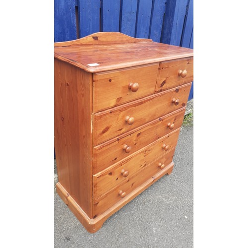 86 - A PINE 2/4 CHEST OF DRAWERS