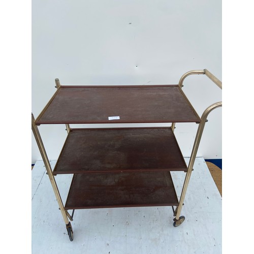 147 - RETRO FOLDING TEA TROLLY