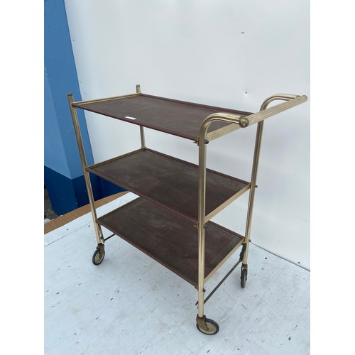 147 - RETRO FOLDING TEA TROLLY