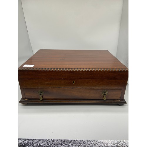 154 - VINTAGE CUTTELRY BOX WITH DRAWER