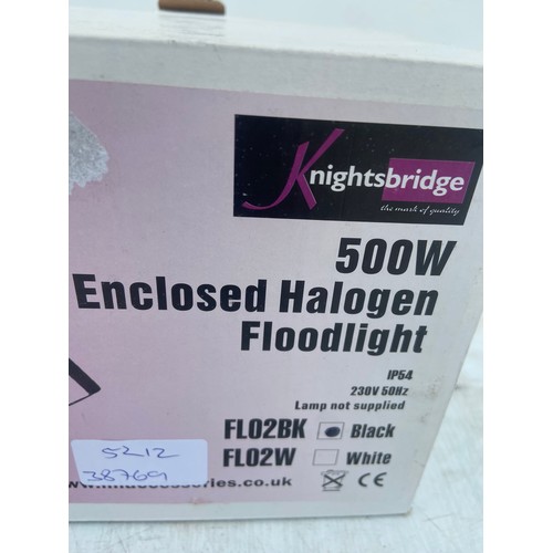 177 - A HALOGEN 500 WATT LIGHT FITTING