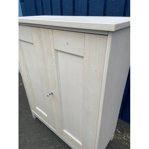 179 - A WASHED 2 DOOR CUPBOARD