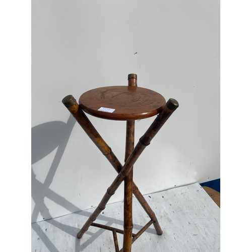 183 - BAMBOO PLANTSTAND WITH BRASS TIPS