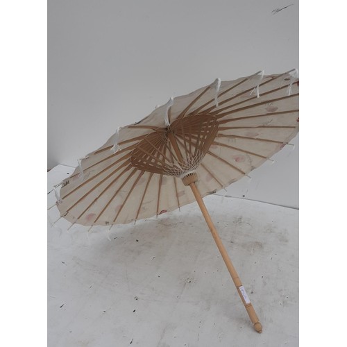 310 - A HAND PAINTED PARASOL